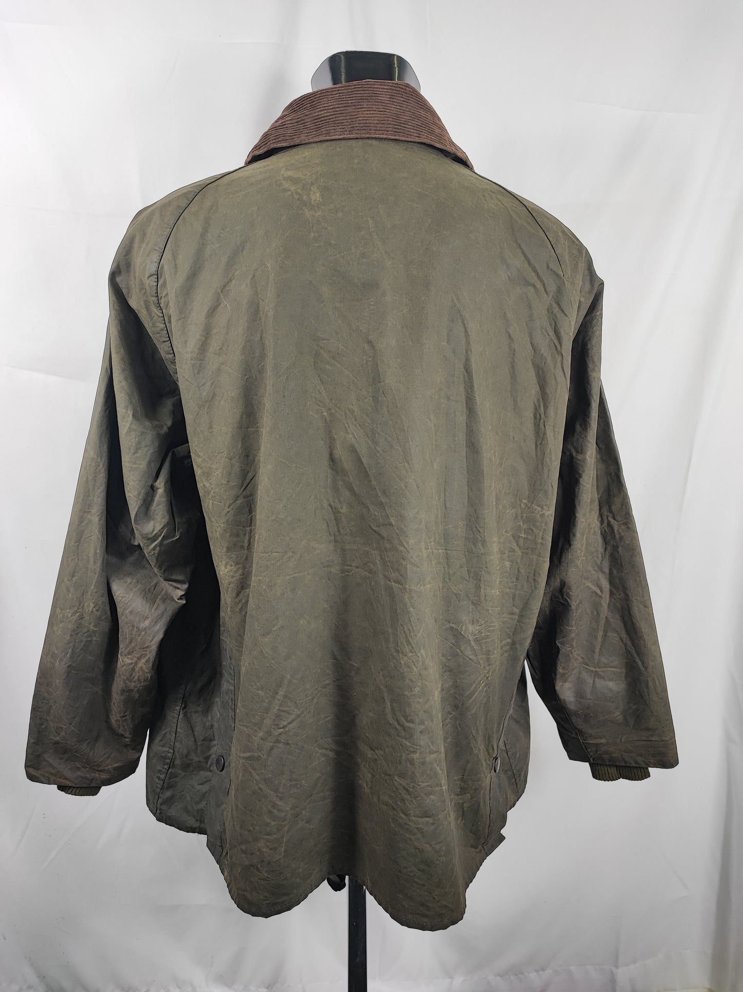 Barbour Giacca Bedale verde Vintage C50/127 CM XXL Green Waxed Bedale Jacket size XXL