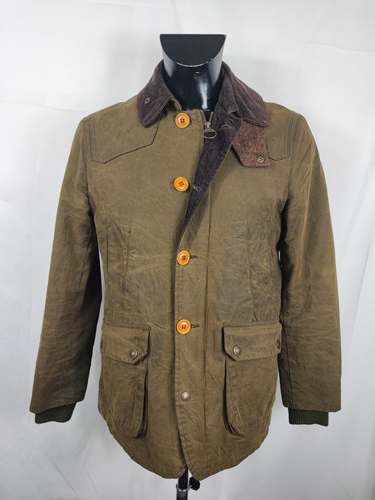 Giacca Barbour Uomo verde cerato Cullen Medium- Green waxed cotton Jacket Size Medium