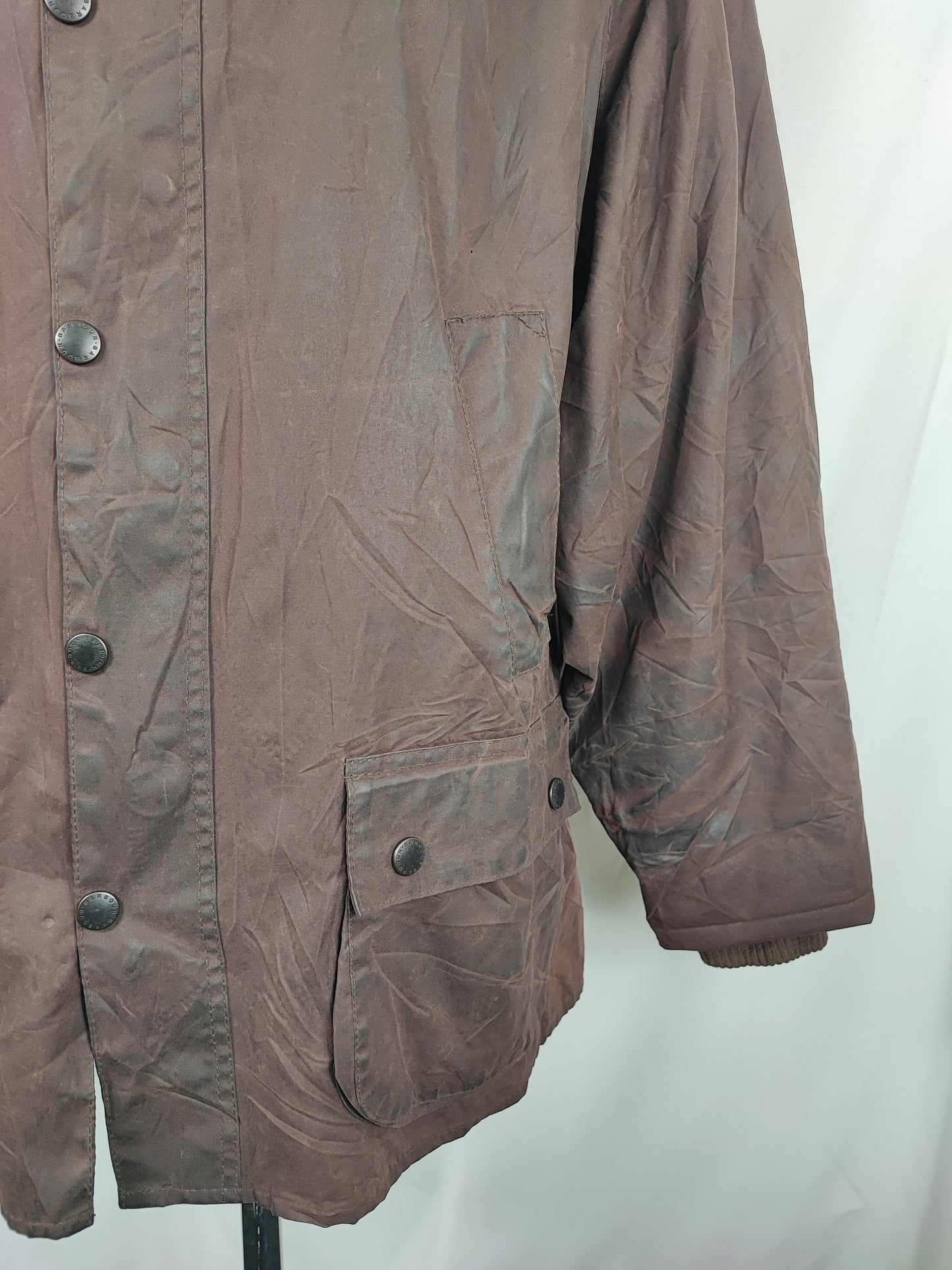 Barbour Giacca Bedale Uomo Marrone Vintage C52/132 CM XXXL Brown Waxed Bedale Vintage Jacket size 3xl