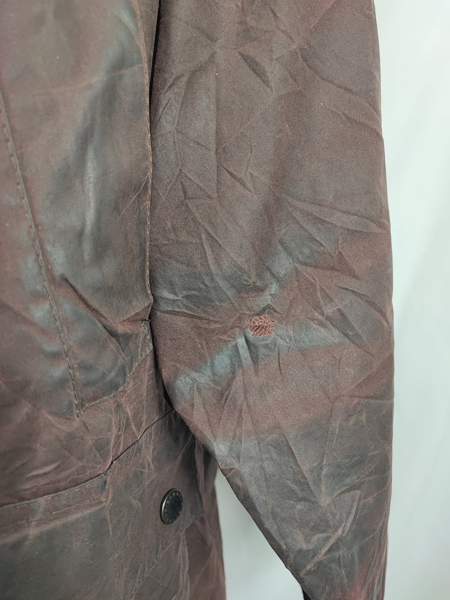 Barbour Giacca Bedale Uomo Marrone Vintage C52/132 CM XXXL Brown Waxed Bedale Vintage Jacket size 3xl