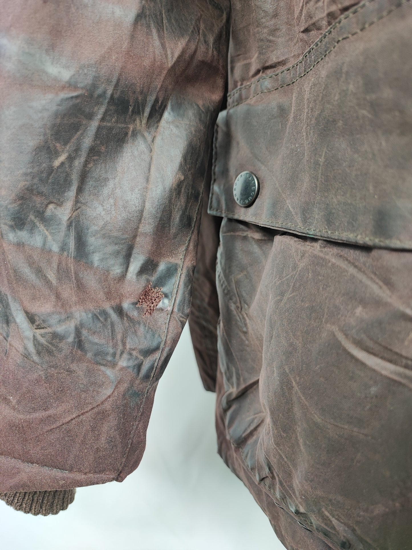Barbour Giacca Bedale Uomo Marrone Vintage C52/132 CM XXXL Brown Waxed Bedale Vintage Jacket size 3xl