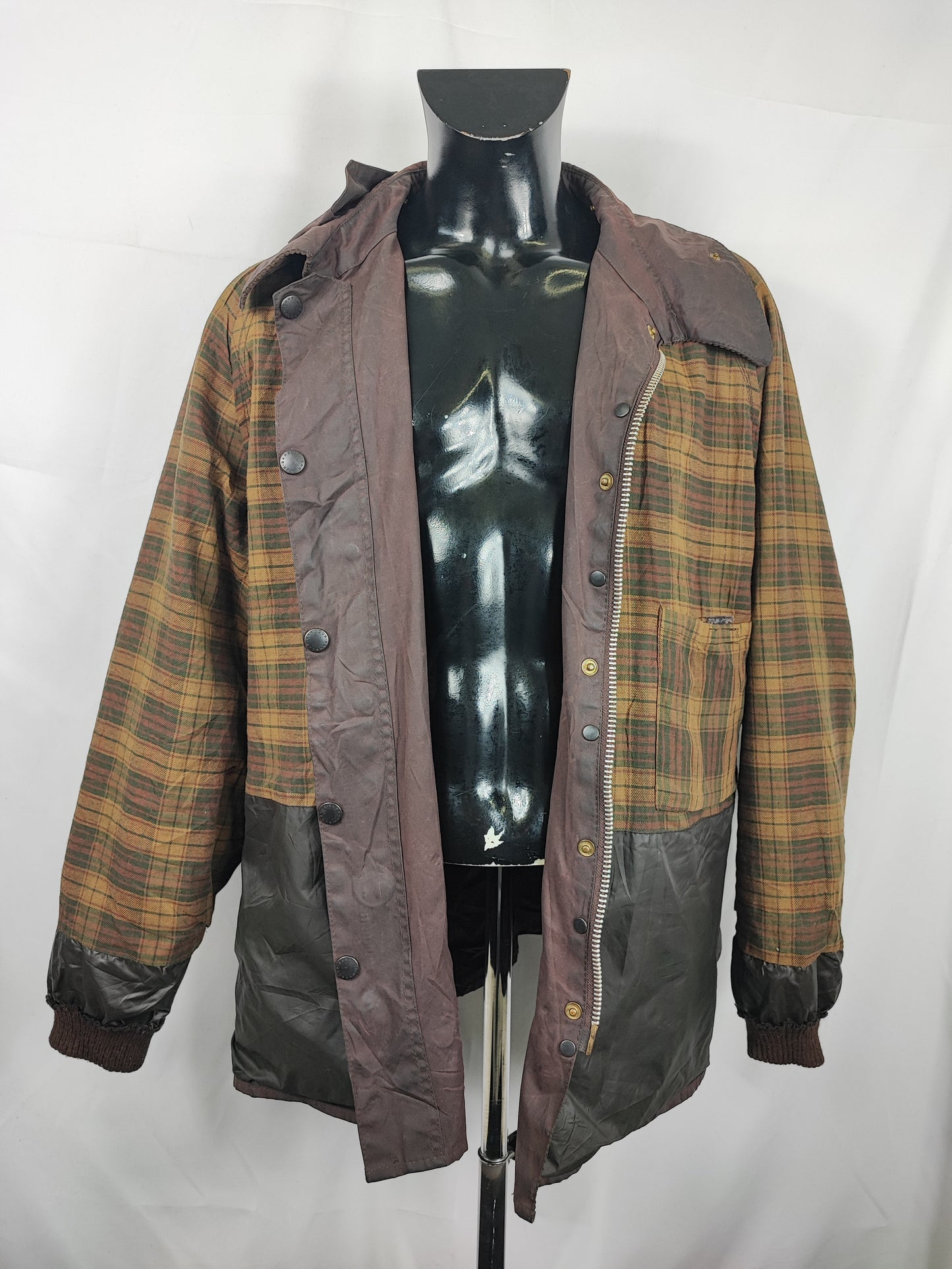 Barbour Giacca Bedale Uomo Marrone Vintage C52/132 CM XXXL Brown Waxed Bedale Vintage Jacket size 3xl