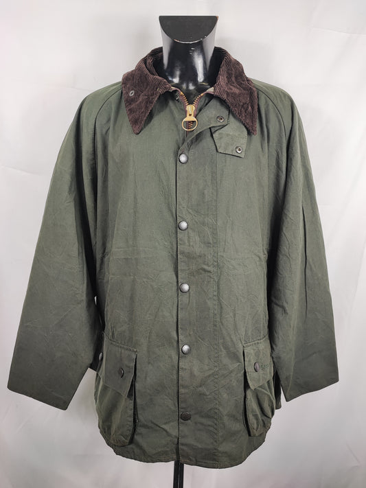 Barbour Giacca Beaufort  verde C52/132 cm Man Green Wax Beaufort jacket Size XXXL