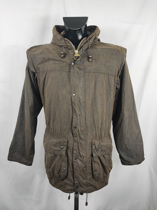 Giacca Barbour Durham verde cerata oliva c38/97 cm Medium - Man olive wax Durham jacket size c38