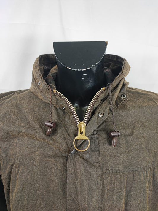 Giacca Barbour Durham verde cerata oliva c38/97 cm Medium - Man olive wax Durham jacket size c38