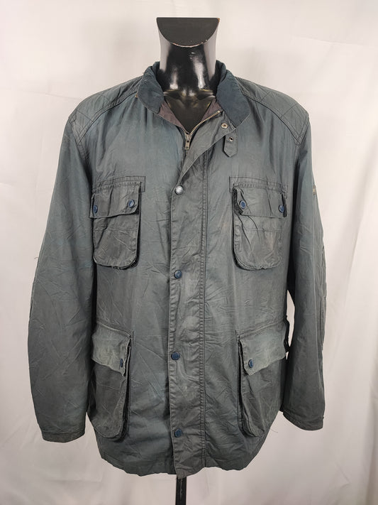 Giacca Barbour International Bede Blu XXL-Navy International Union Jacket Jacket Size XXL
