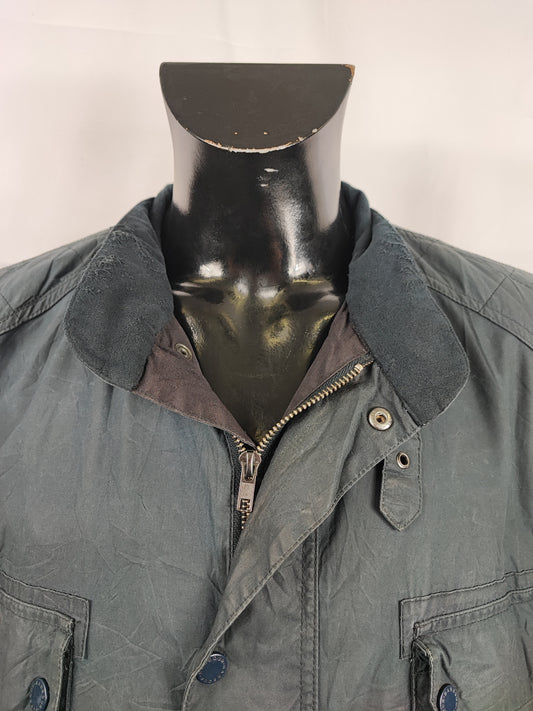 Giacca Barbour International Bede Blu XXL-Navy International Union Jacket Jacket Size XXL