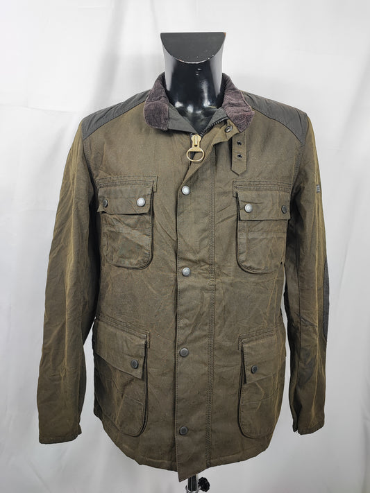 Giacca Barbour International Verde Medium- Man Olive International Weir Wax Jacket size M
