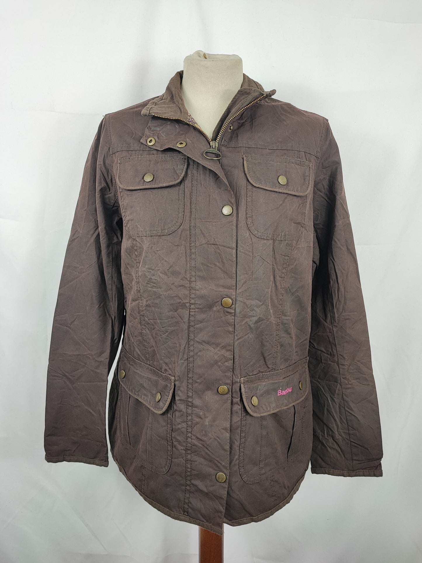 Giacca Barbour corta da donna marrone Kate liberty jacket Tg.44 Medium - Lady Brown Wax liberty jacket size uk14