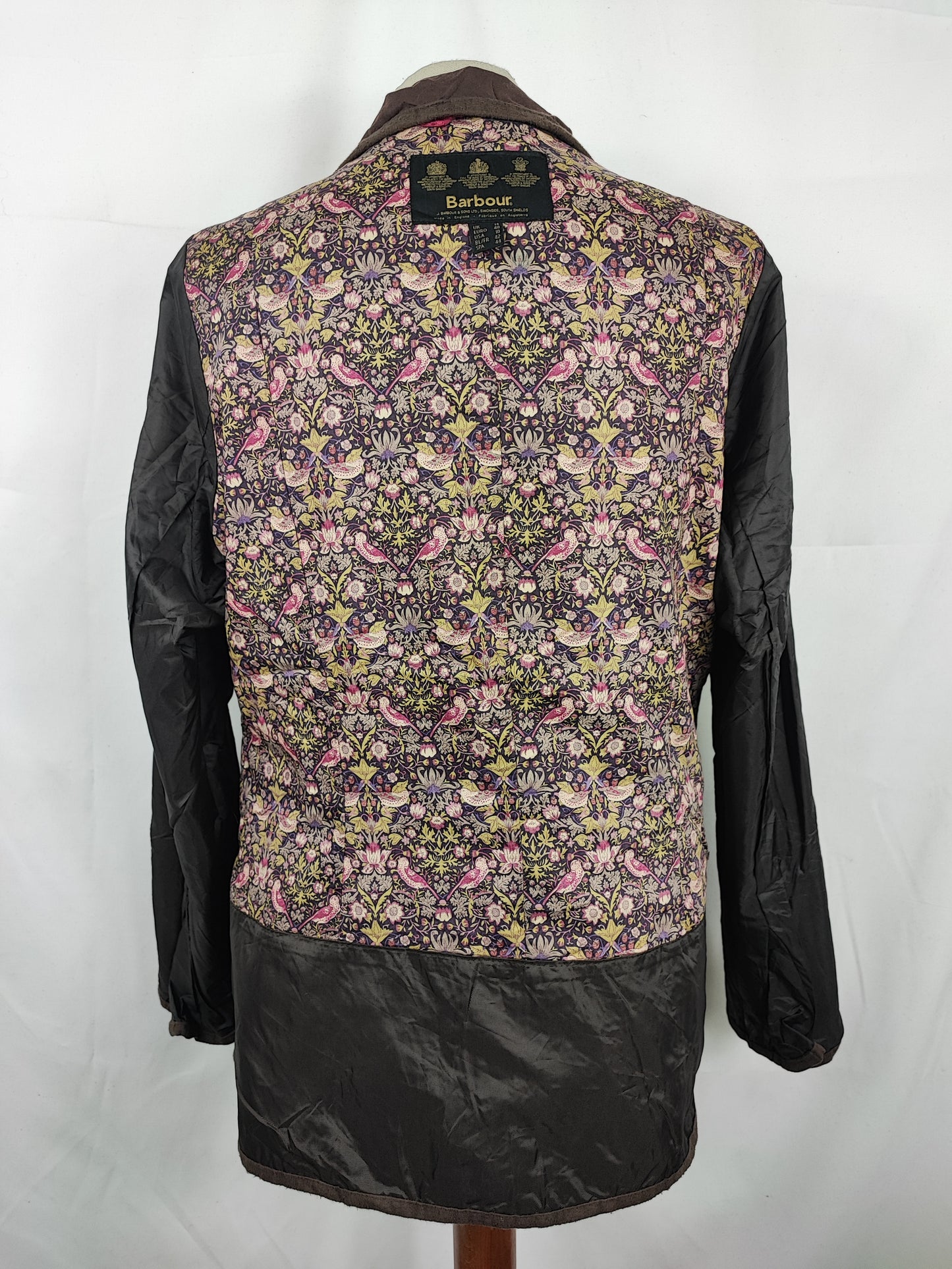 Giacca Barbour corta da donna marrone Kate liberty jacket Tg.44 Medium - Lady Brown Wax liberty jacket size uk14