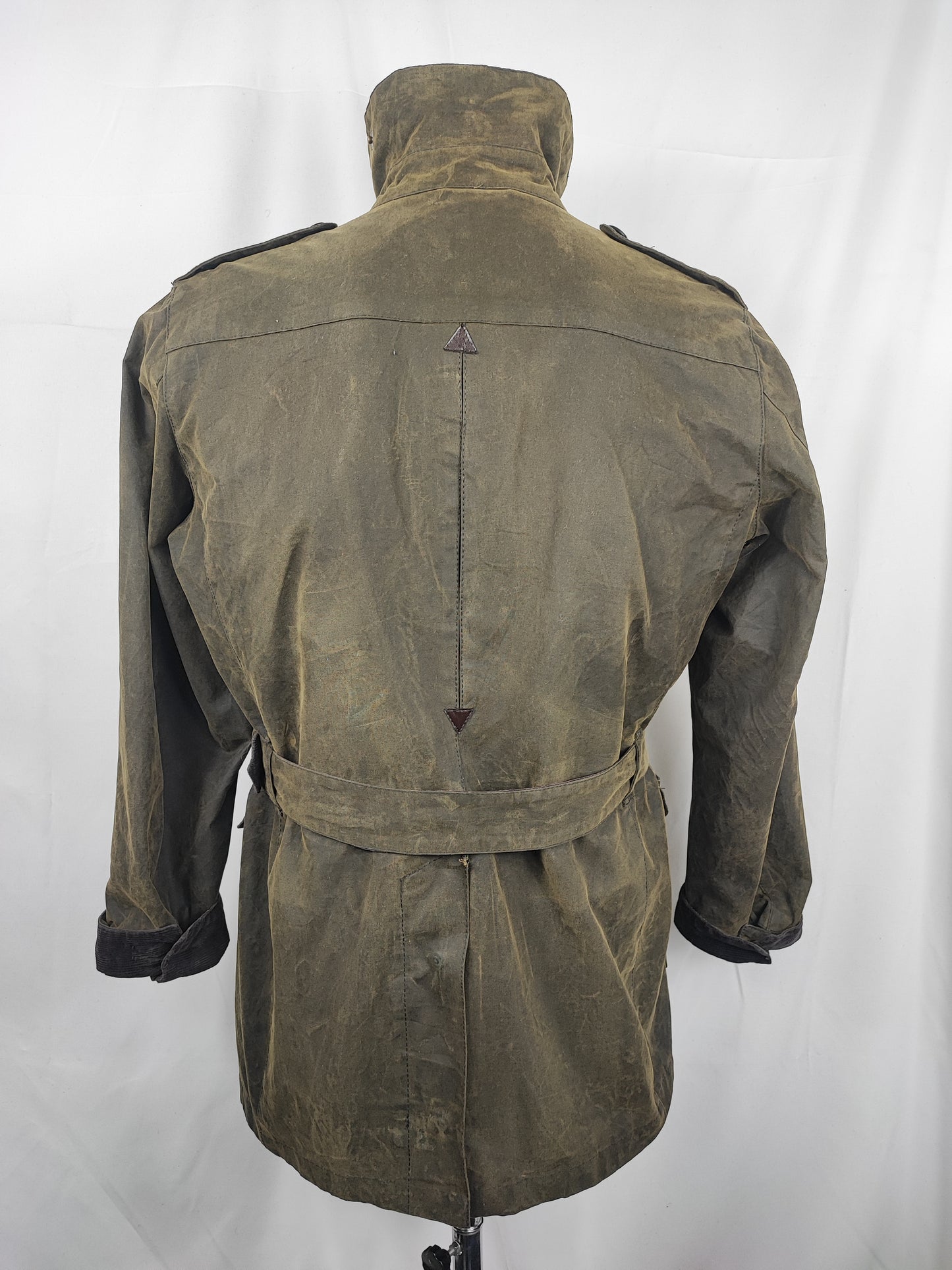 Giacca Barbour Uomo verde cerato New field Polo club Medium- Man Olive New field jacket size M