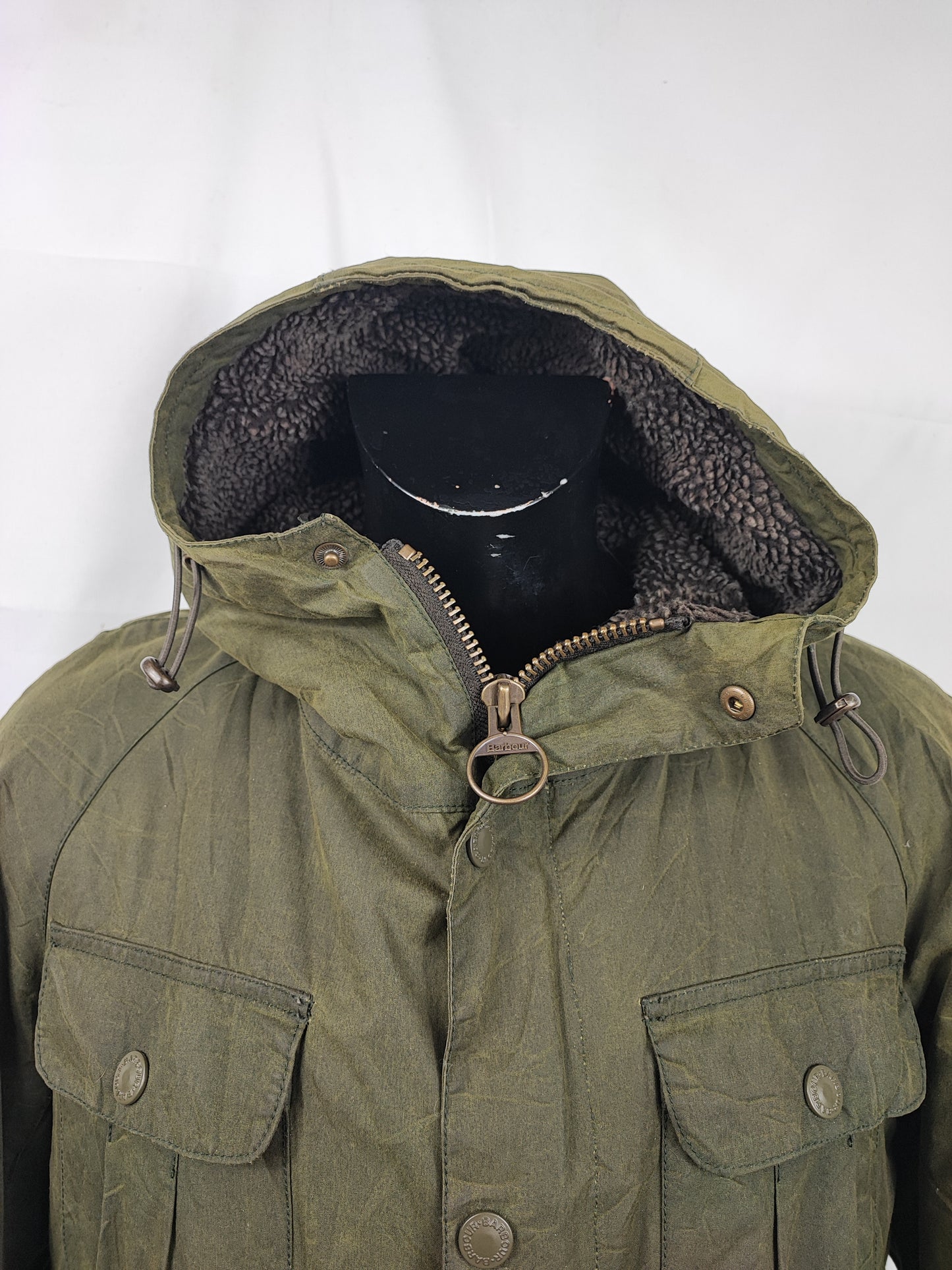 Barbour Giacca verde Uomo Brindle wax jacket Small Man Green wax Jacket Size S