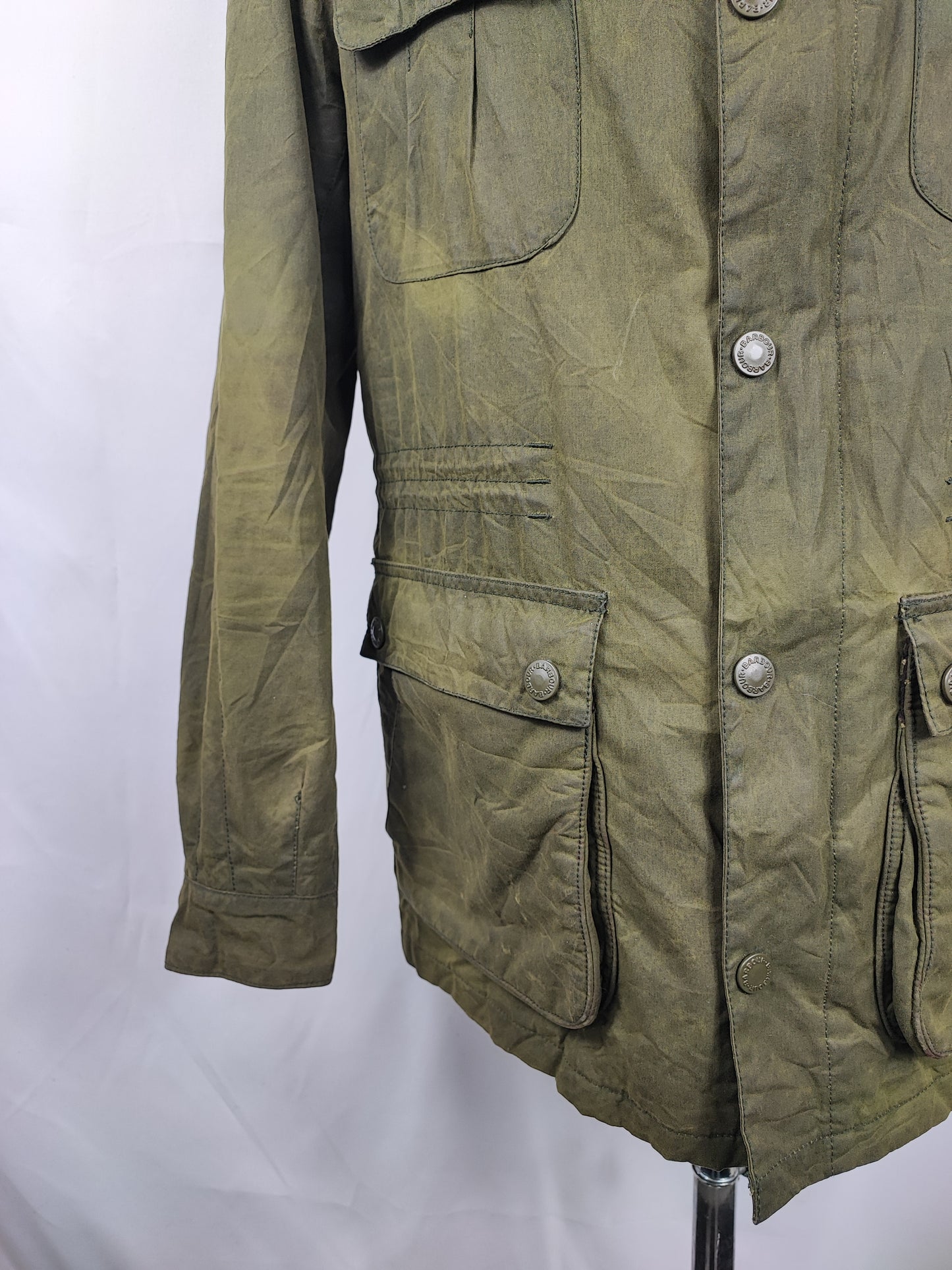 Barbour Giacca verde Uomo Brindle wax jacket Small Man Green wax Jacket Size S