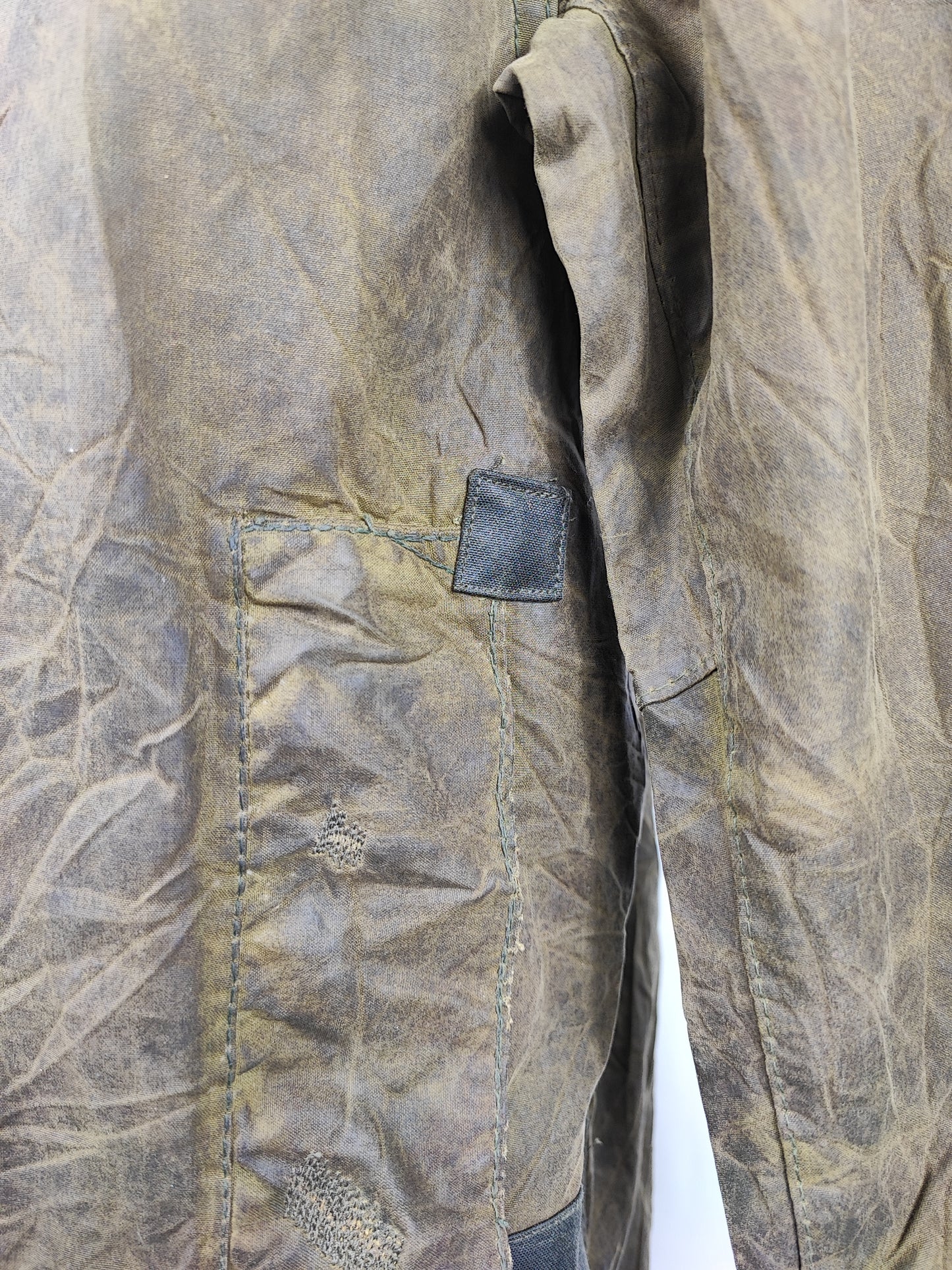 Barbour Border verde cotone Cerato C34/86 cm Green Border Coat Size Xsmall tg. 44 ita