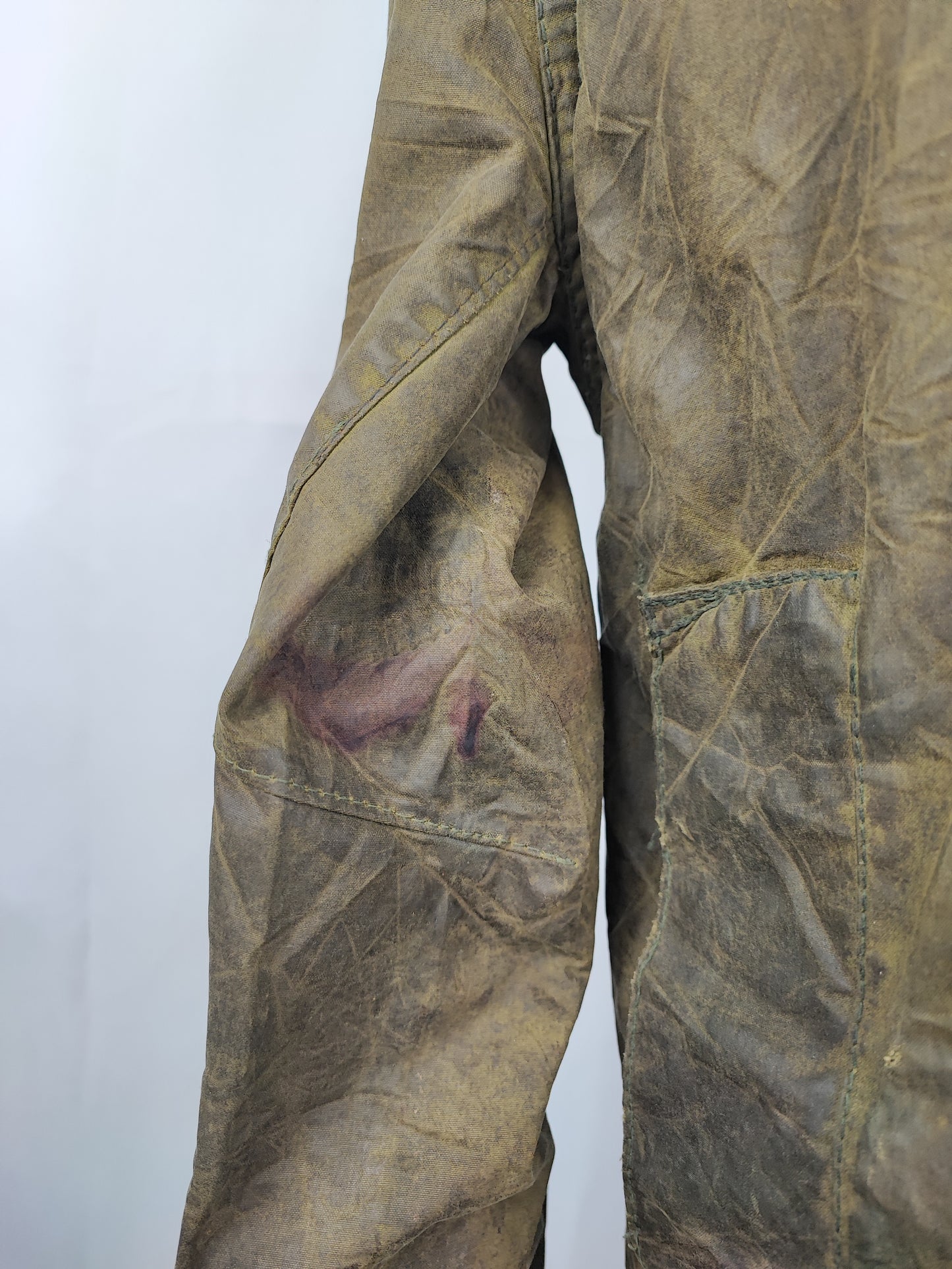 Barbour Border verde cotone Cerato C34/86 cm Green Border Coat Size Xsmall tg. 44 ita