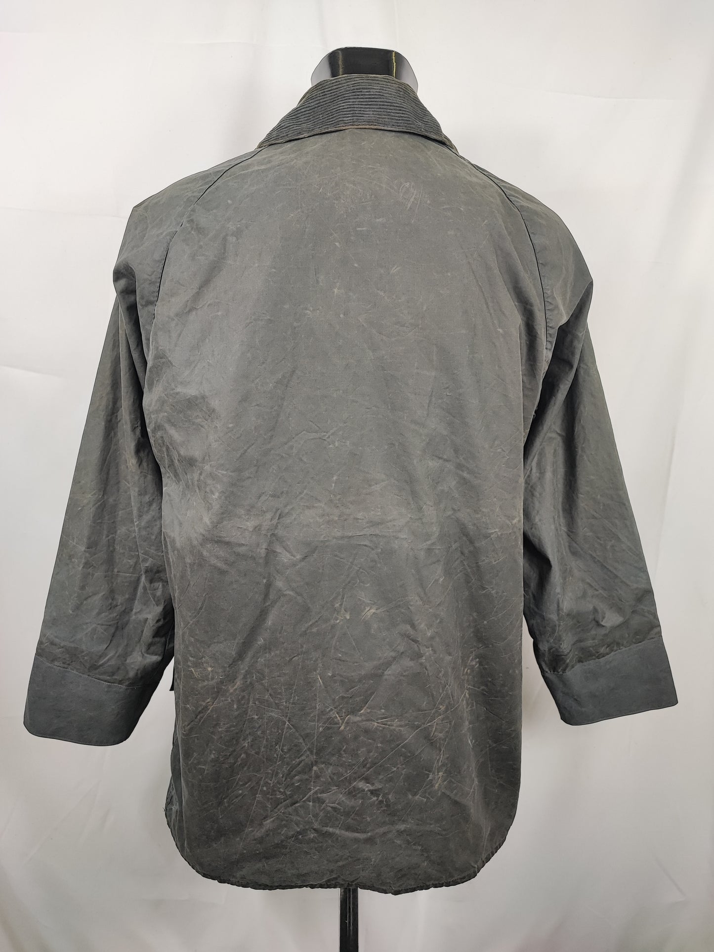 Barbour Giacca Beaufort blu C40/102 cm - Man Navy waxed Beaufort Jacket Size Medium