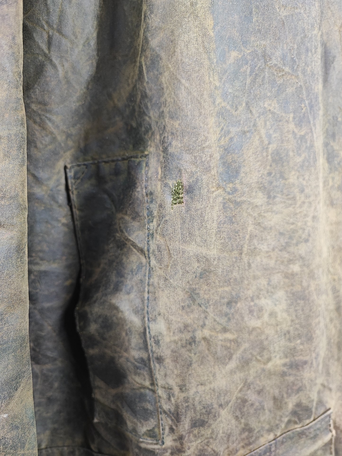 RARA Giacca Barbour Vintage Northumbria C46/117 cm-Green Vintage Waxed Northumbria Jacket Size Xlarge