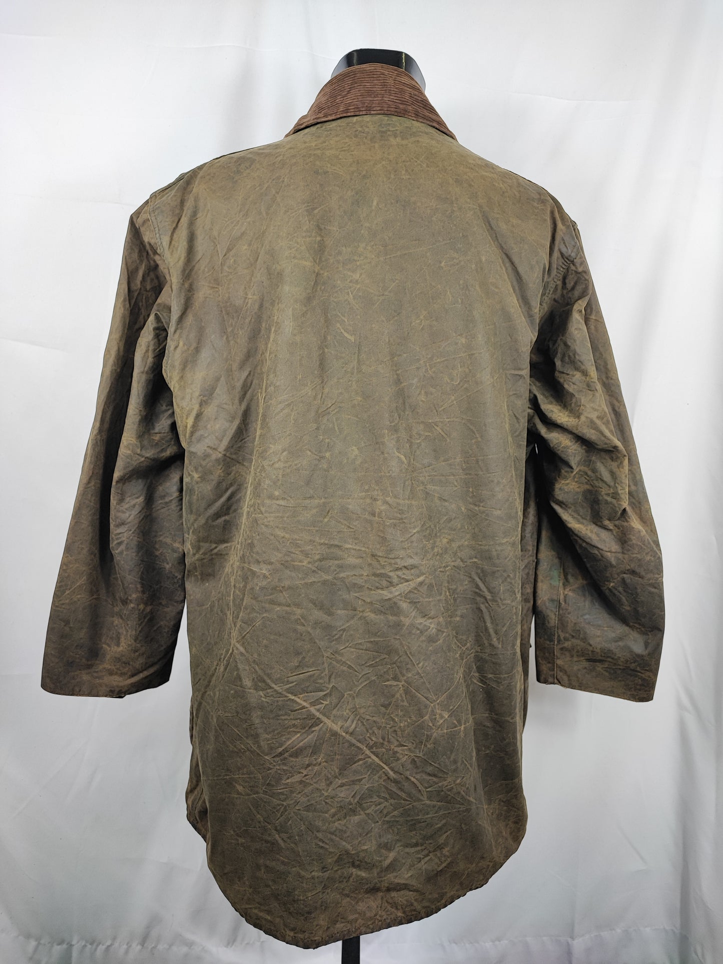 RARA Giacca Barbour Vintage Northumbria C46/117 cm-Green Vintage Waxed Northumbria Jacket Size Xlarge