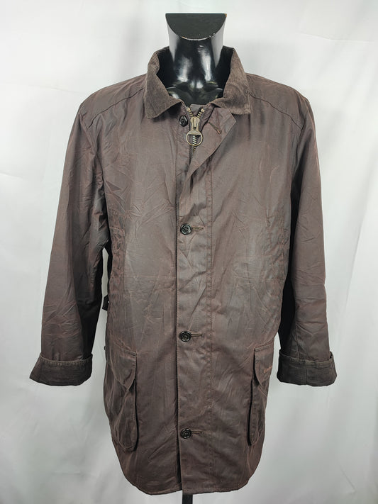 Giacca Barbour da uomo cerata Challenger marrone XL- Man Brown Barbour Wax Challenger Coat size xl