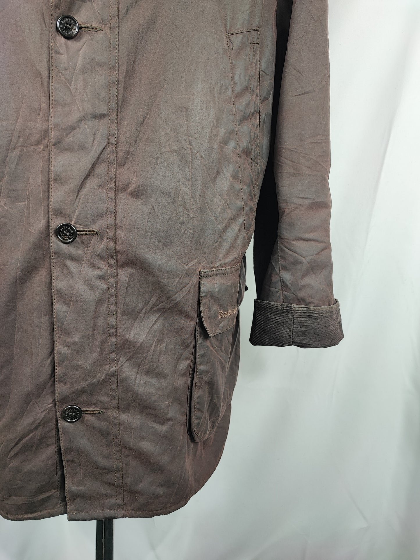 Giacca Barbour da uomo cerata Challenger marrone XL- Man Brown Barbour Wax Challenger Coat size xl