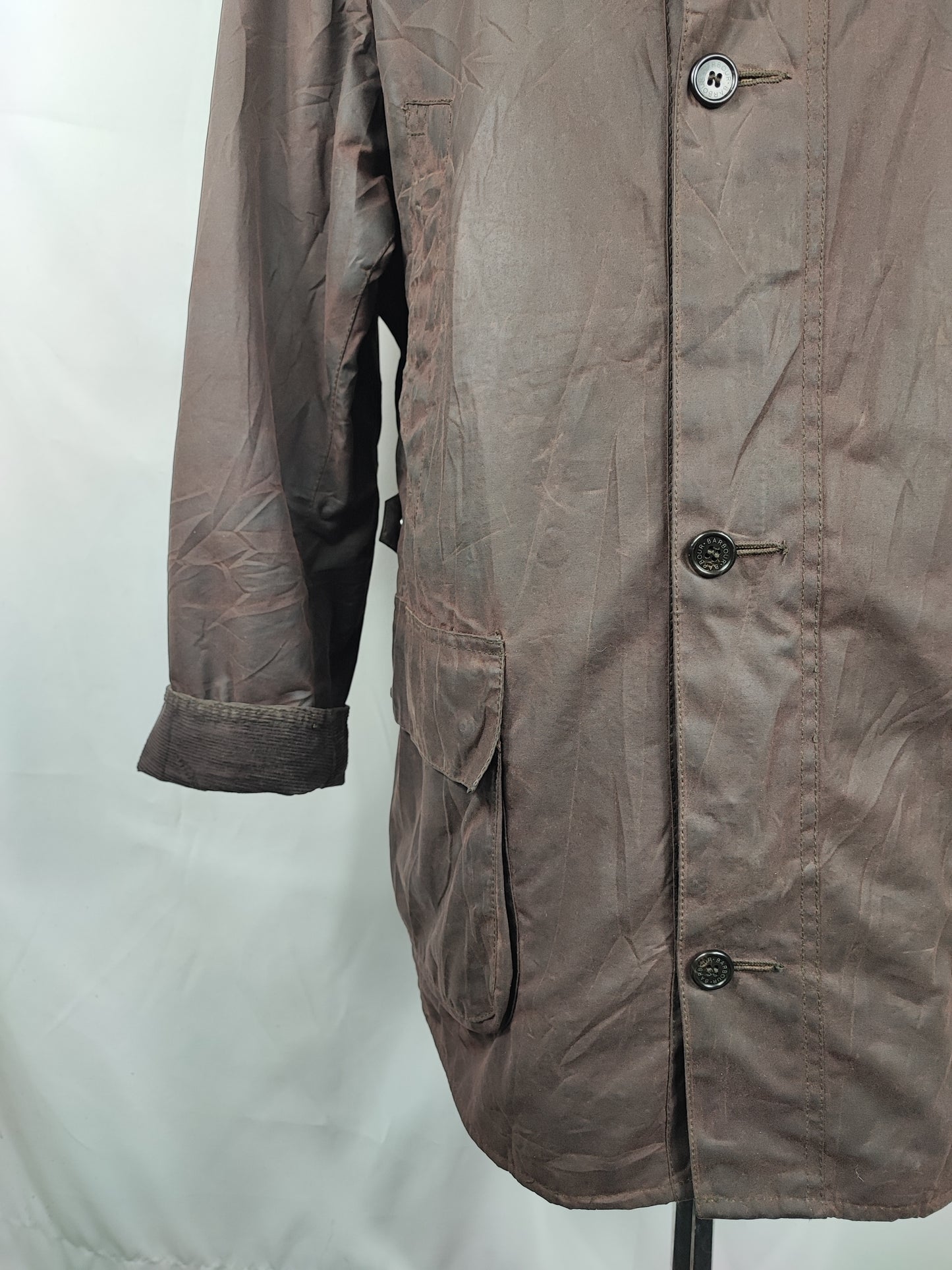 Giacca Barbour da uomo cerata Challenger marrone XL- Man Brown Barbour Wax Challenger Coat size xl
