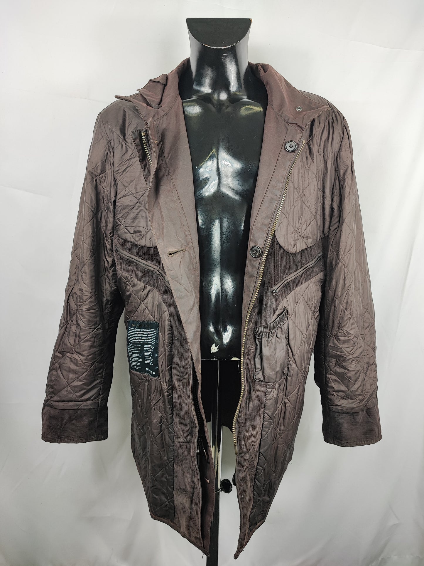 Giacca Barbour da uomo cerata Challenger marrone XL- Man Brown Barbour Wax Challenger Coat size xl