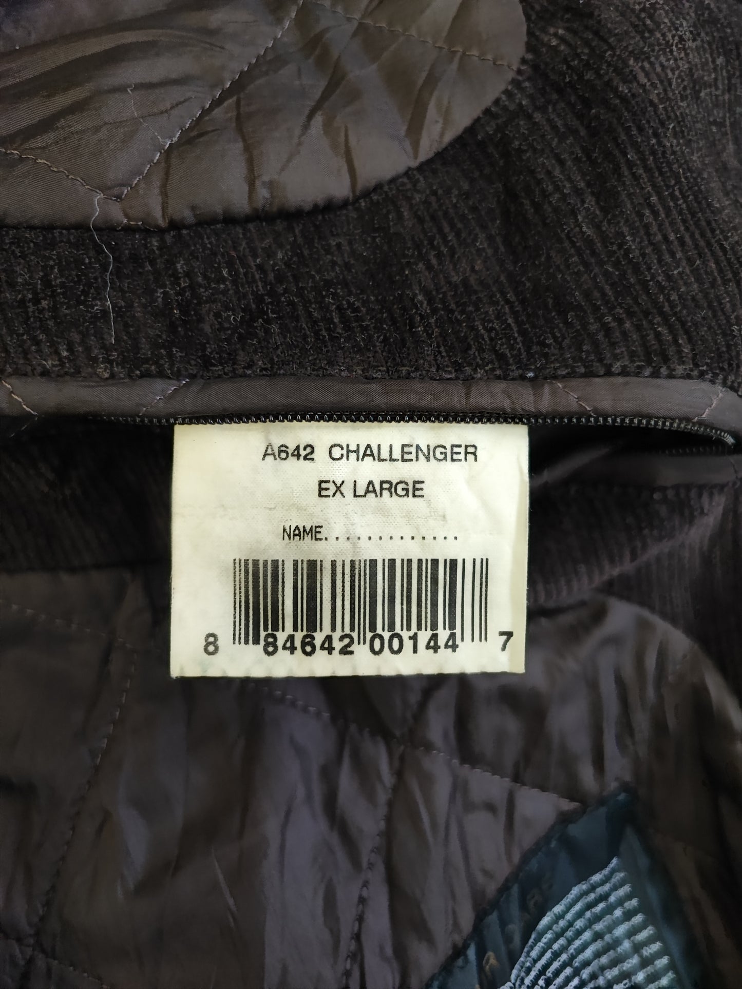 Giacca Barbour da uomo cerata Challenger marrone XL- Man Brown Barbour Wax Challenger Coat size xl