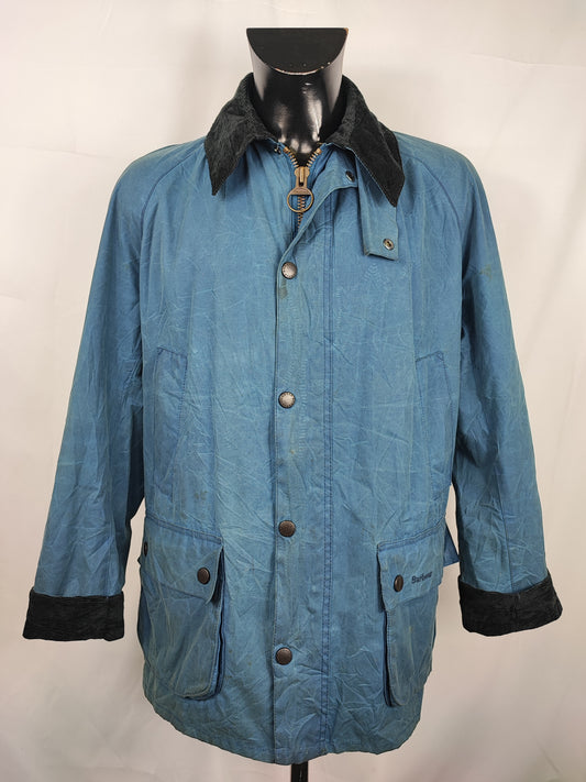 Giacca Barbour Blu Ashby Uomo Large- Man Blue Ashby Wax Jacket Size Large