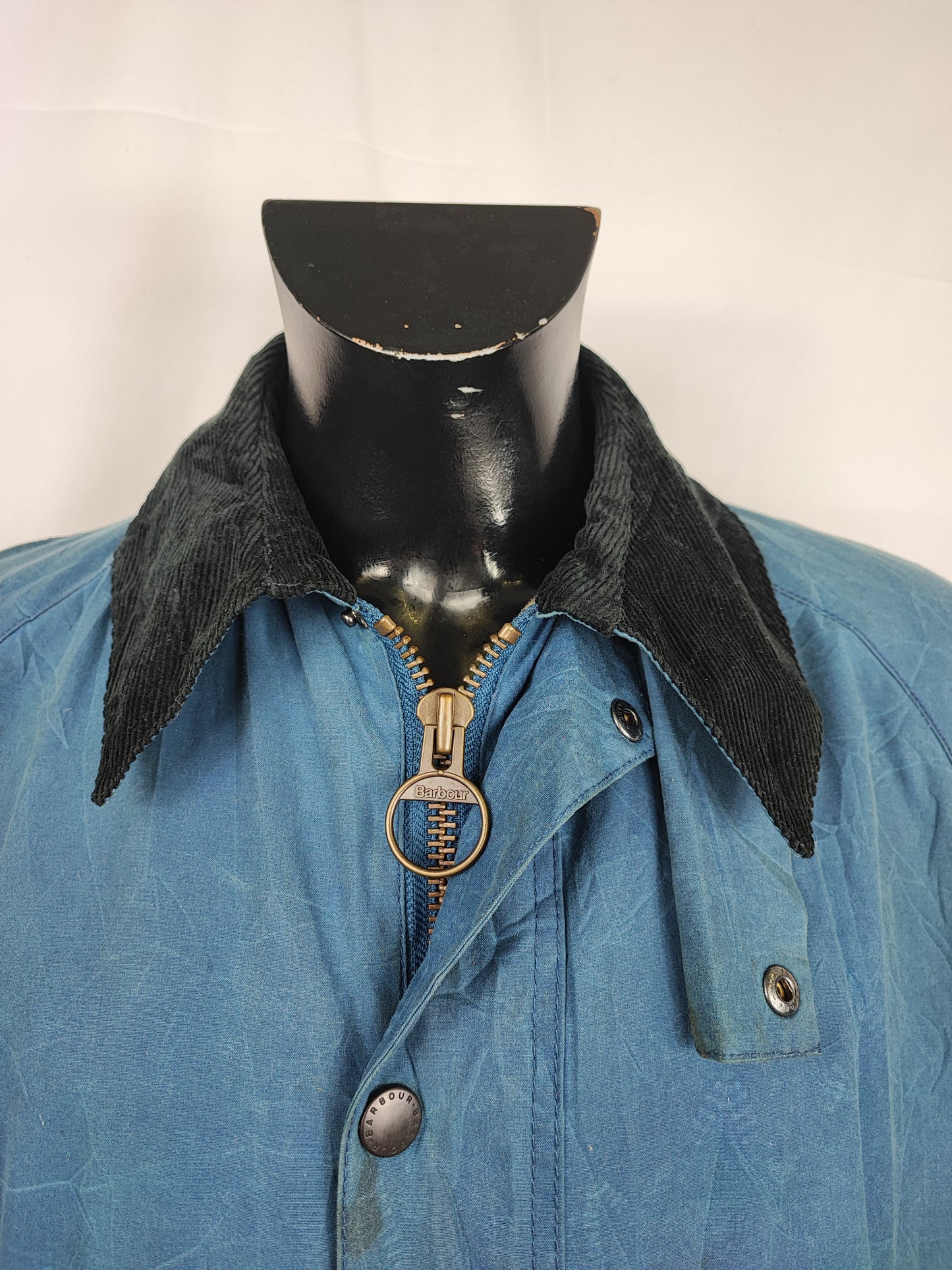 Giacca Barbour Blu Ashby Uomo Large- Man Blue Ashby Wax Jacket Size Large