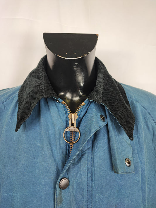 Giacca Barbour Blu Ashby Uomo Large- Man Blue Ashby Wax Jacket Size Large