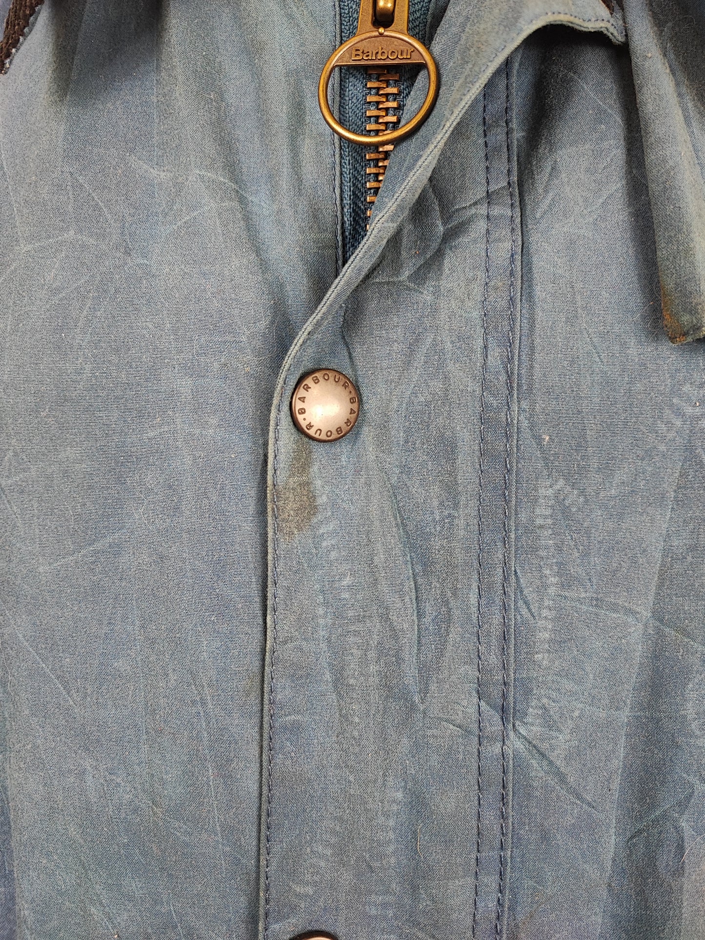 Giacca Barbour Blu Ashby Uomo Large- Man Blue Ashby Wax Jacket Size Large