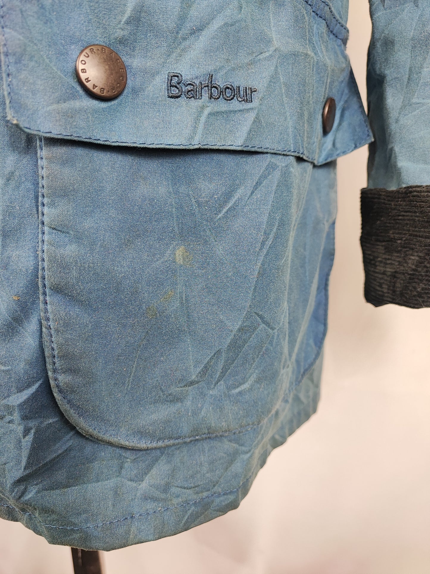 Giacca Barbour Blu Ashby Uomo Large- Man Blue Ashby Wax Jacket Size Large