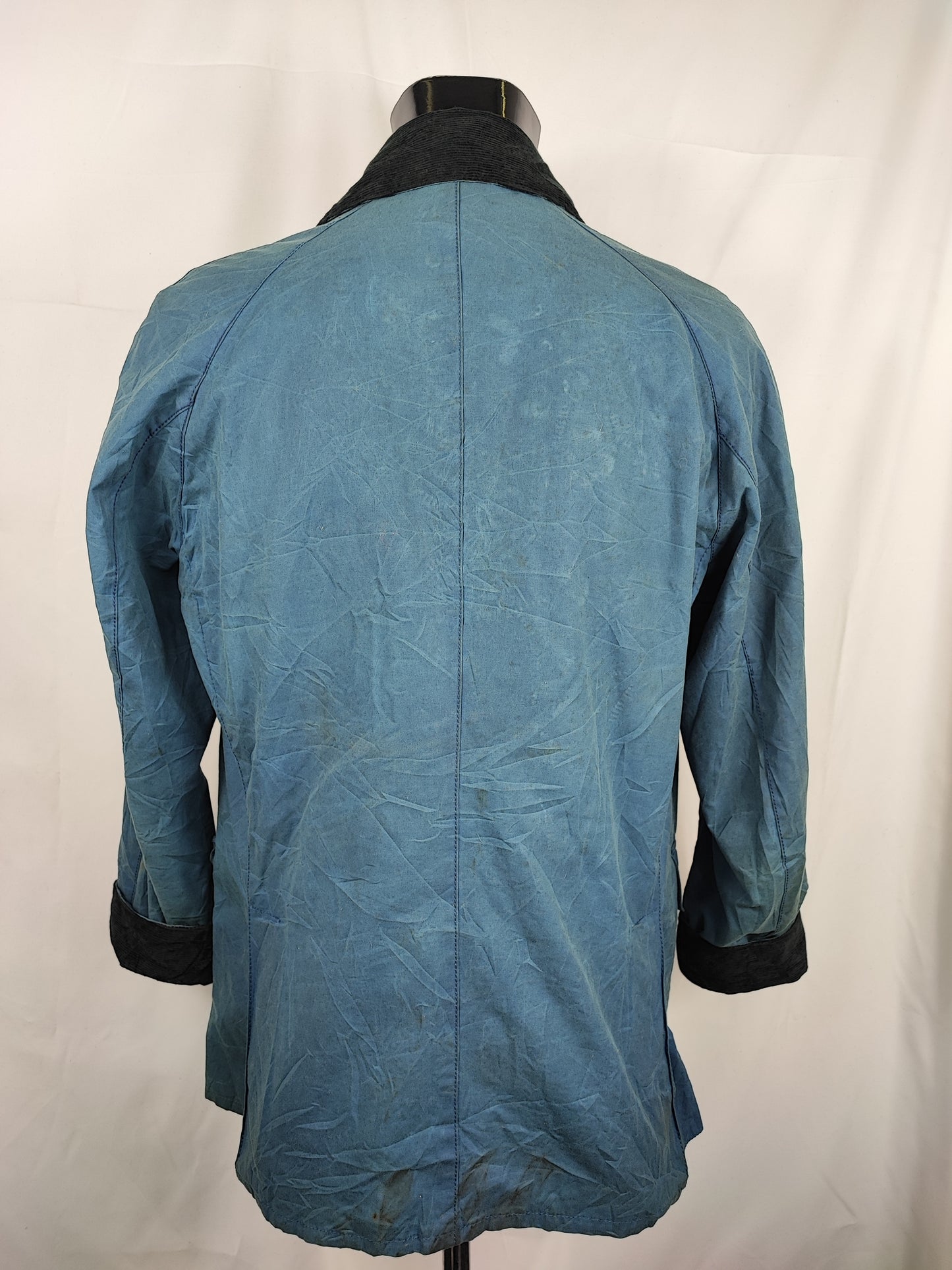 Giacca Barbour Blu Ashby Uomo Large- Man Blue Ashby Wax Jacket Size Large
