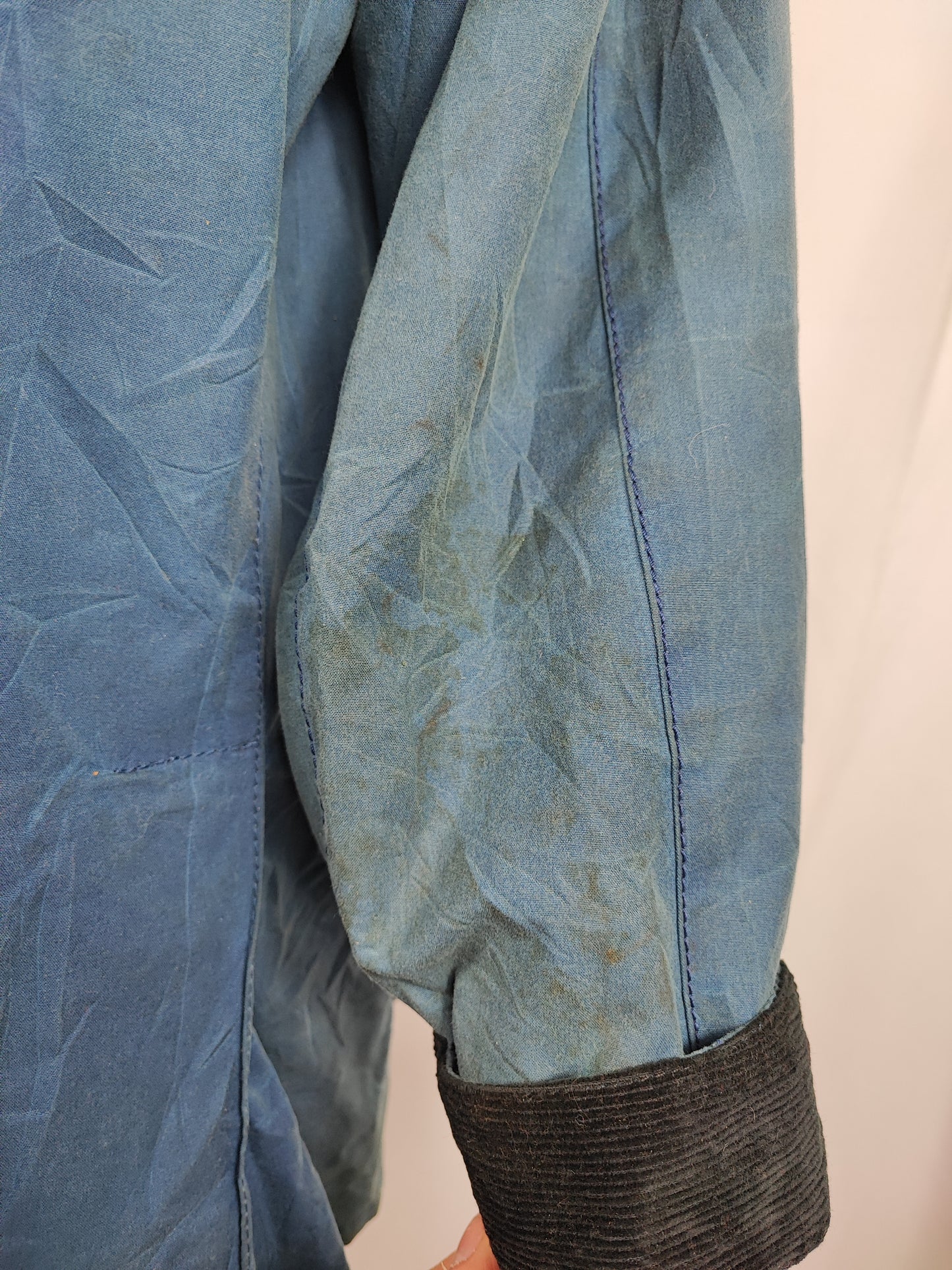 Giacca Barbour Blu Ashby Uomo Large- Man Blue Ashby Wax Jacket Size Large