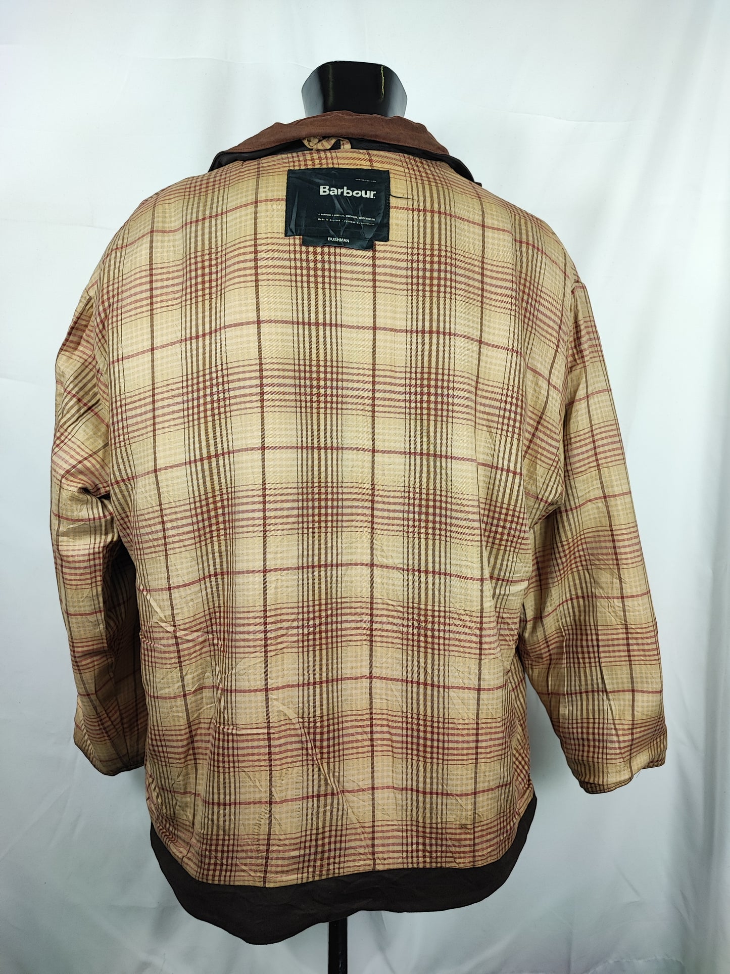 Barbour Giacca Uomo Bushman Marrone XLarge- Man Wax Brown Bushman Jacket Size XLarge