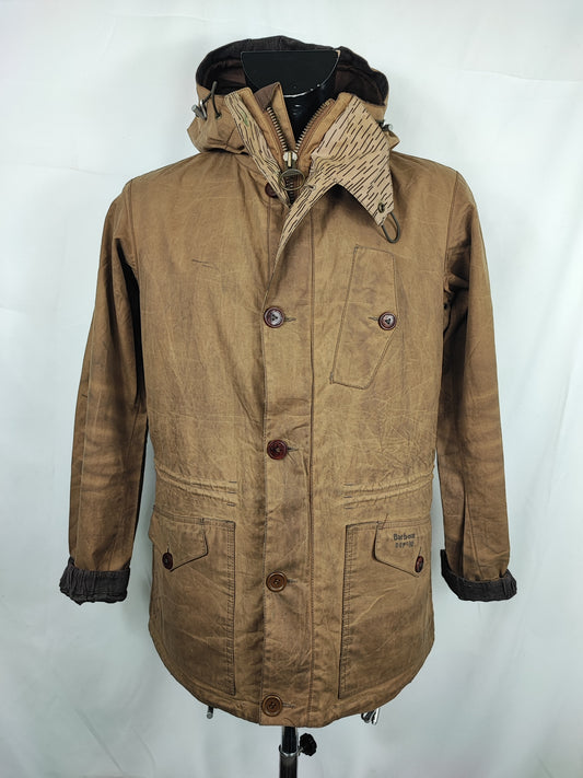 Giacca Barbour Dept B Summer Parka Beige Medium- Beige Dept B summer parka waxed Size M