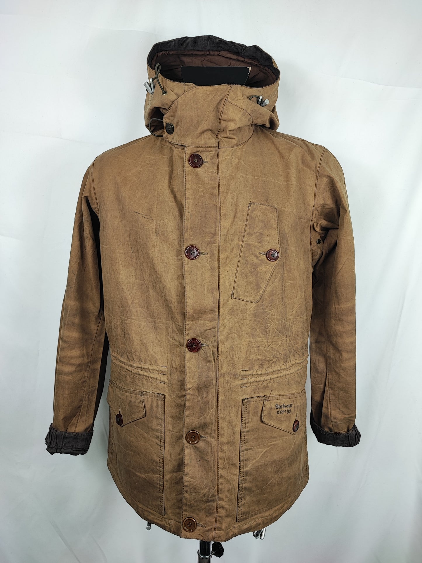 Giacca Barbour Dept B Summer Parka Beige Medium- Beige Dept B summer parka waxed Size M