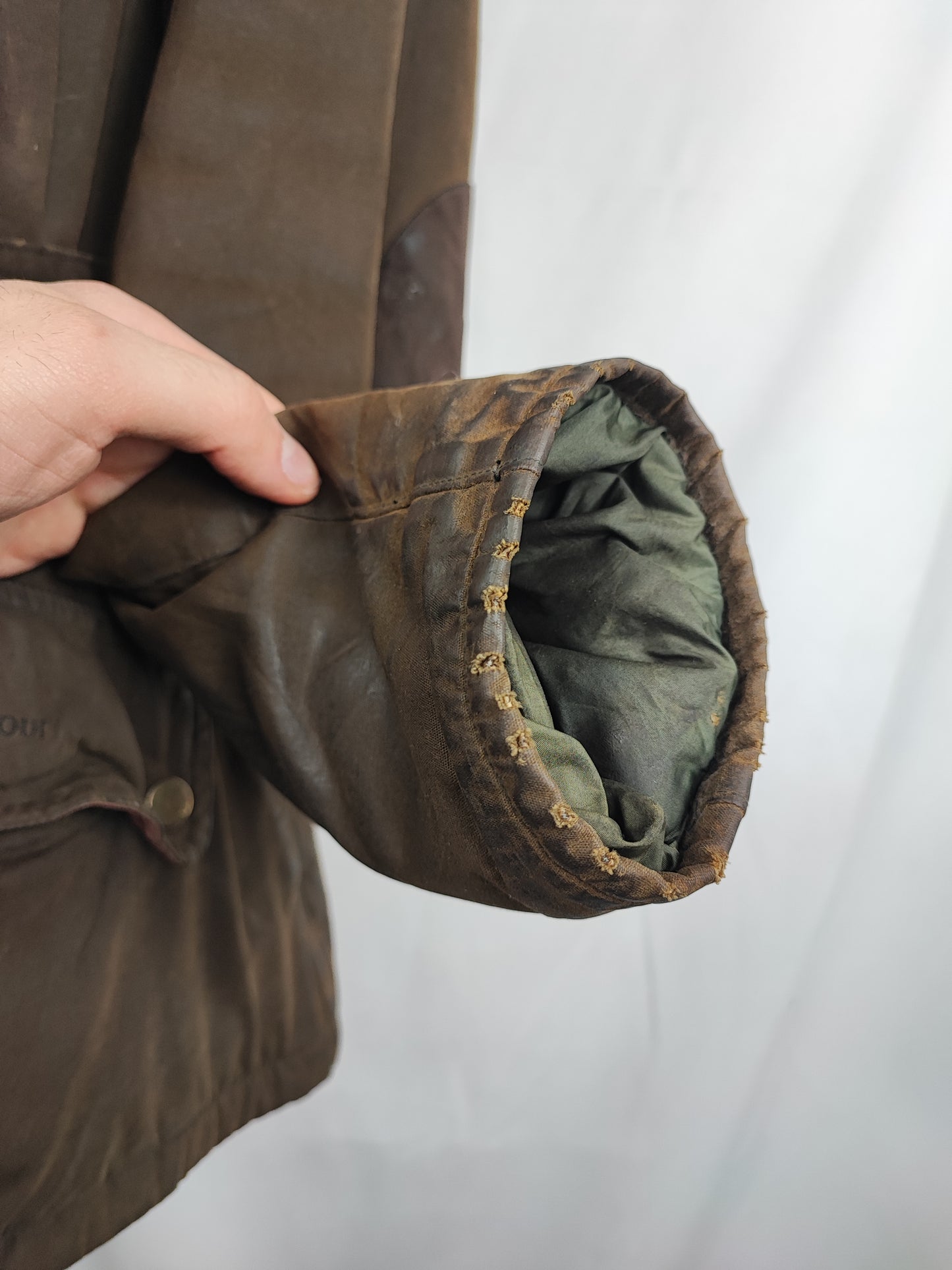 Barbour Giacca da donna oliva Medium Tg.42/44 Equine Lady Olive cotton jacket size uk14