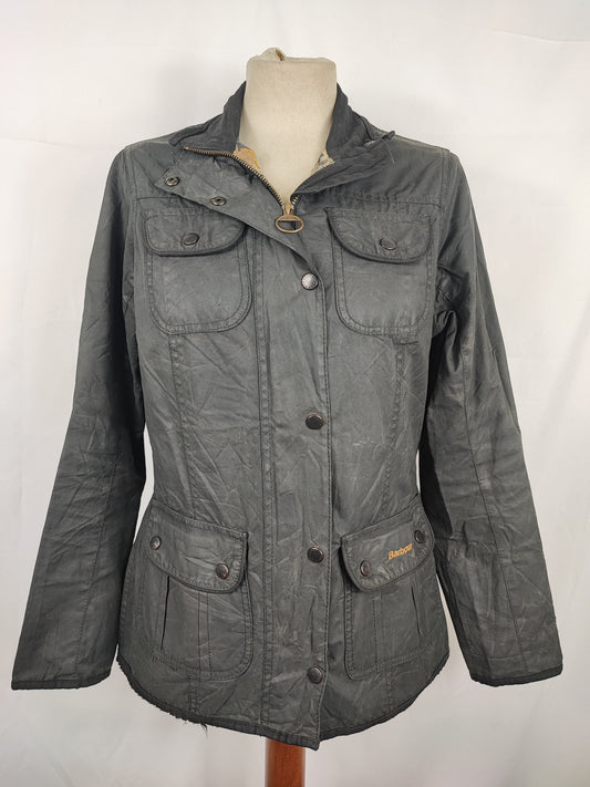 Giacca Barbour corta da donna nera Kate liberty jacket Tg.40 Small - Lady Black Wax liberty jacket size uk10