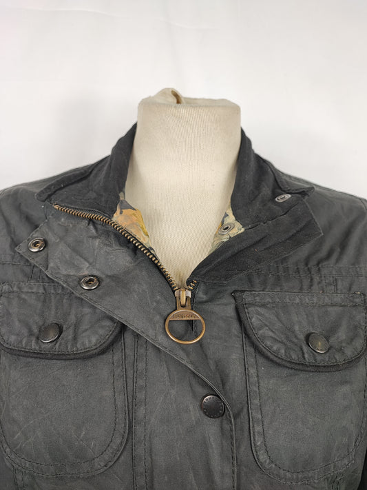 Giacca Barbour corta da donna nera Kate liberty jacket Tg.40 Small - Lady Black Wax liberty jacket size uk10
