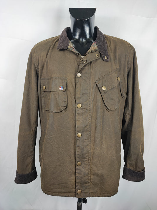 Barbour International Verde cerata da uomo XXL-Man Barbour International short jacket size XXL