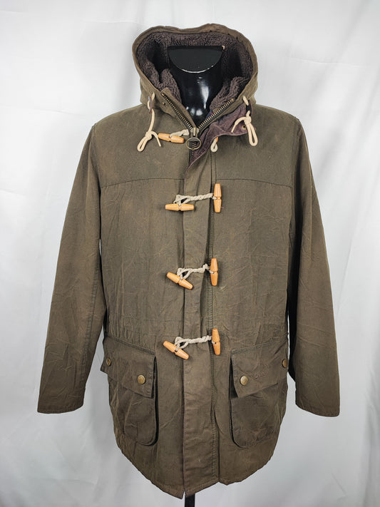 Parka Barbour verde uomo con cappuccio Kirkham Large - Man Green Kirkham jacket size L