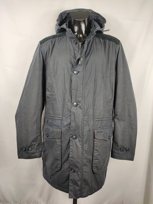 Giacca Barbour blu da uomo Crieff cerata XL -Man Navy Crieff wax Jacket Size Xlarge