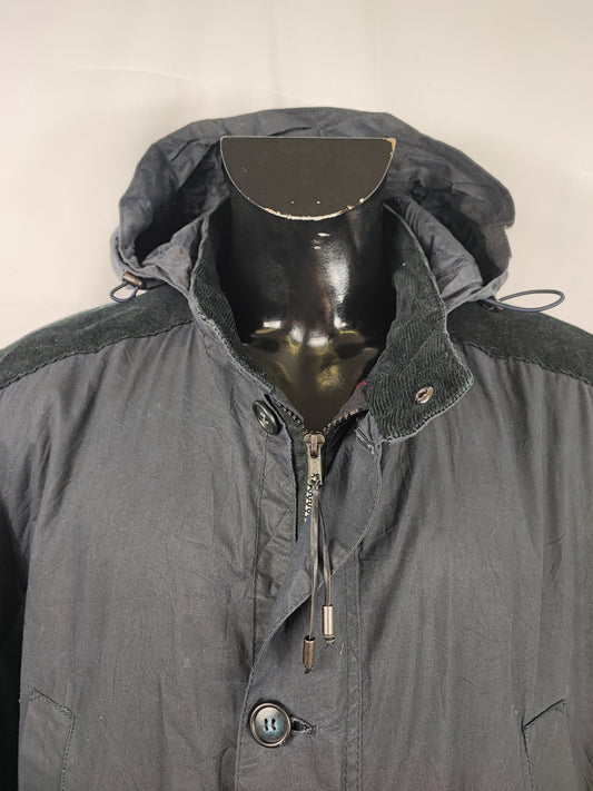 Giacca Barbour blu da uomo Crieff cerata XL -Man Navy Crieff wax Jacket Size Xlarge