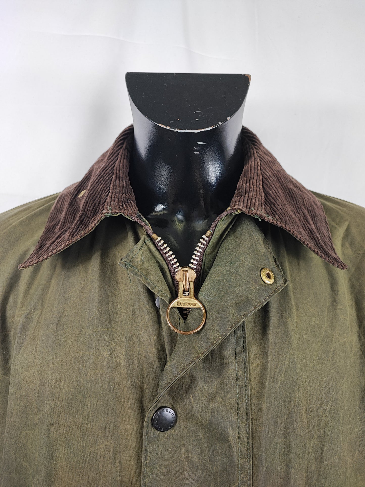 Barbour unisex Border verde cerato custom edition C40/102cm  -  Green Vintage Border Coat Custom edition size C40 Medium