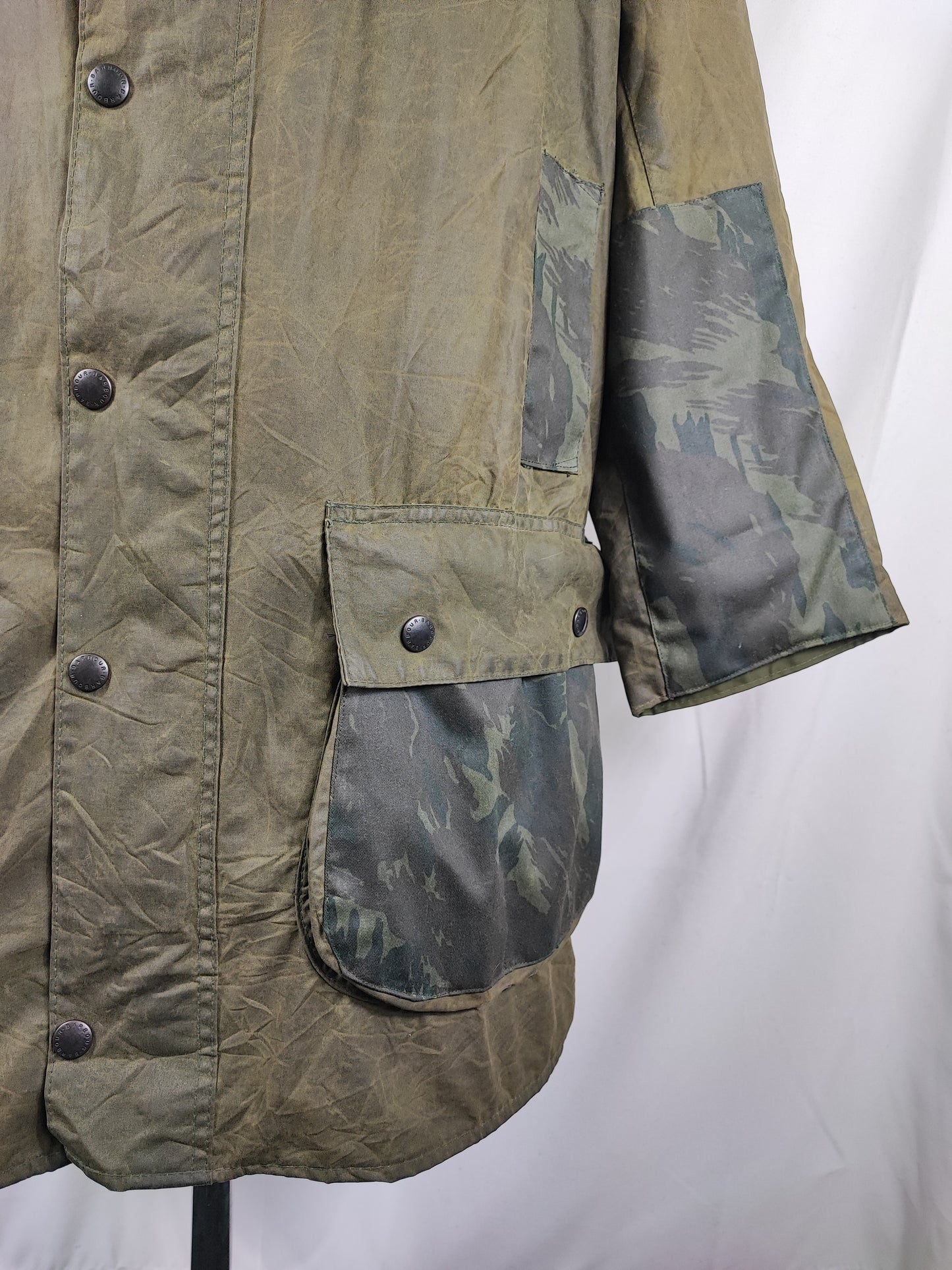 Barbour unisex Border verde cerato custom edition C40/102cm  -  Green Vintage Border Coat Custom edition size C40 Medium