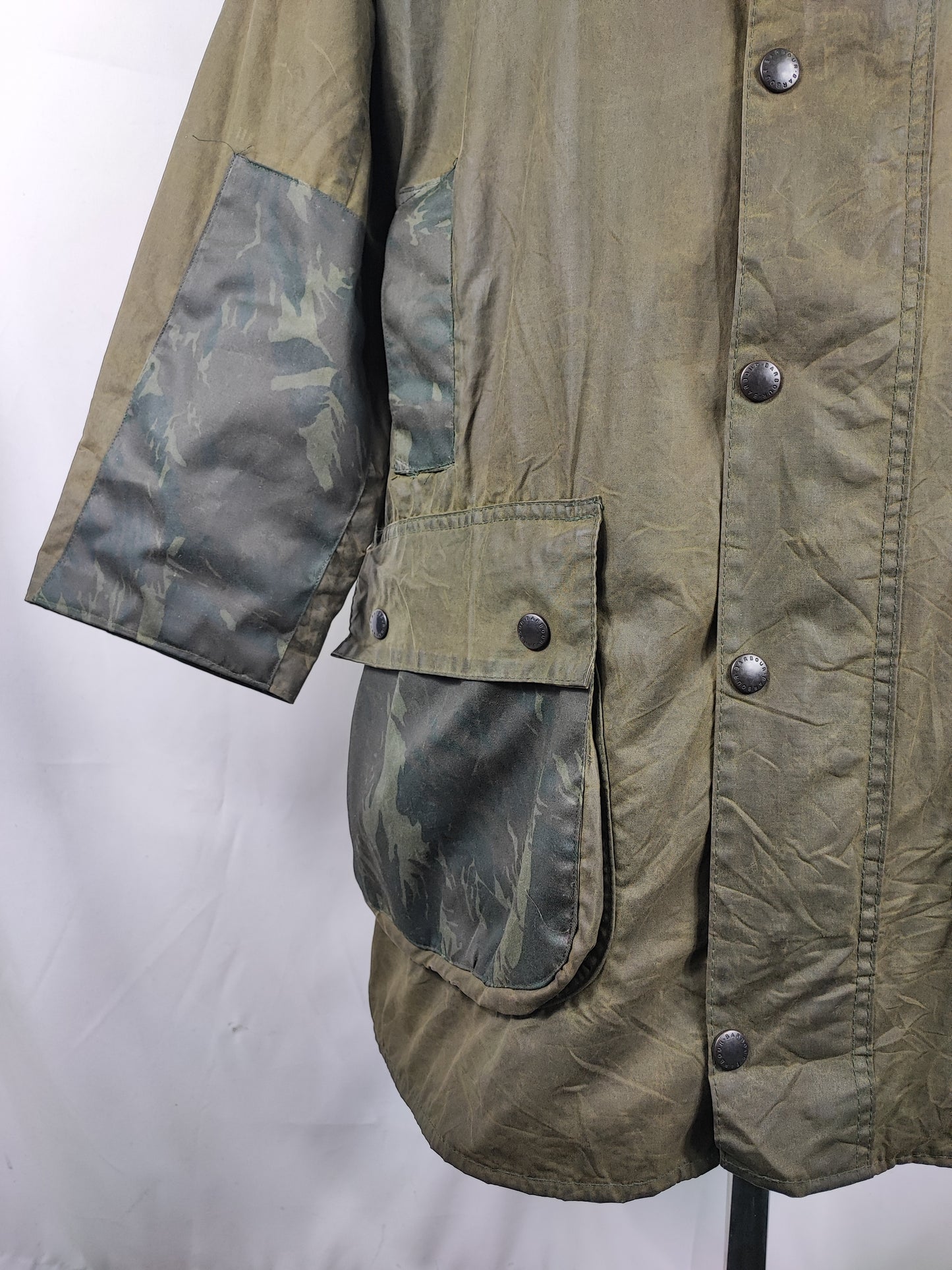 Barbour unisex Border verde cerato custom edition C40/102cm  -  Green Vintage Border Coat Custom edition size C40 Medium