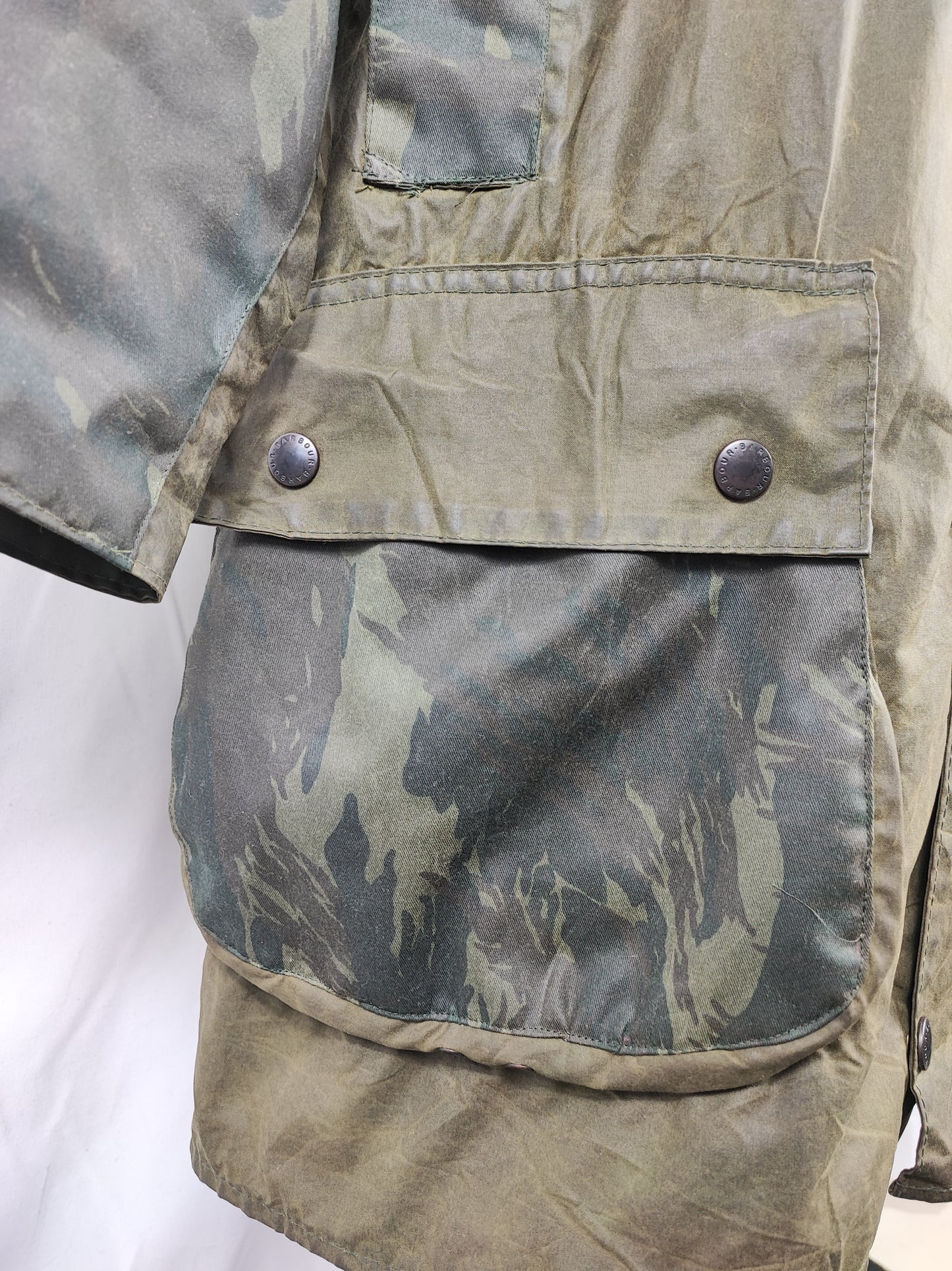 Barbour unisex Border verde cerato custom edition C40/102cm  -  Green Vintage Border Coat Custom edition size C40 Medium