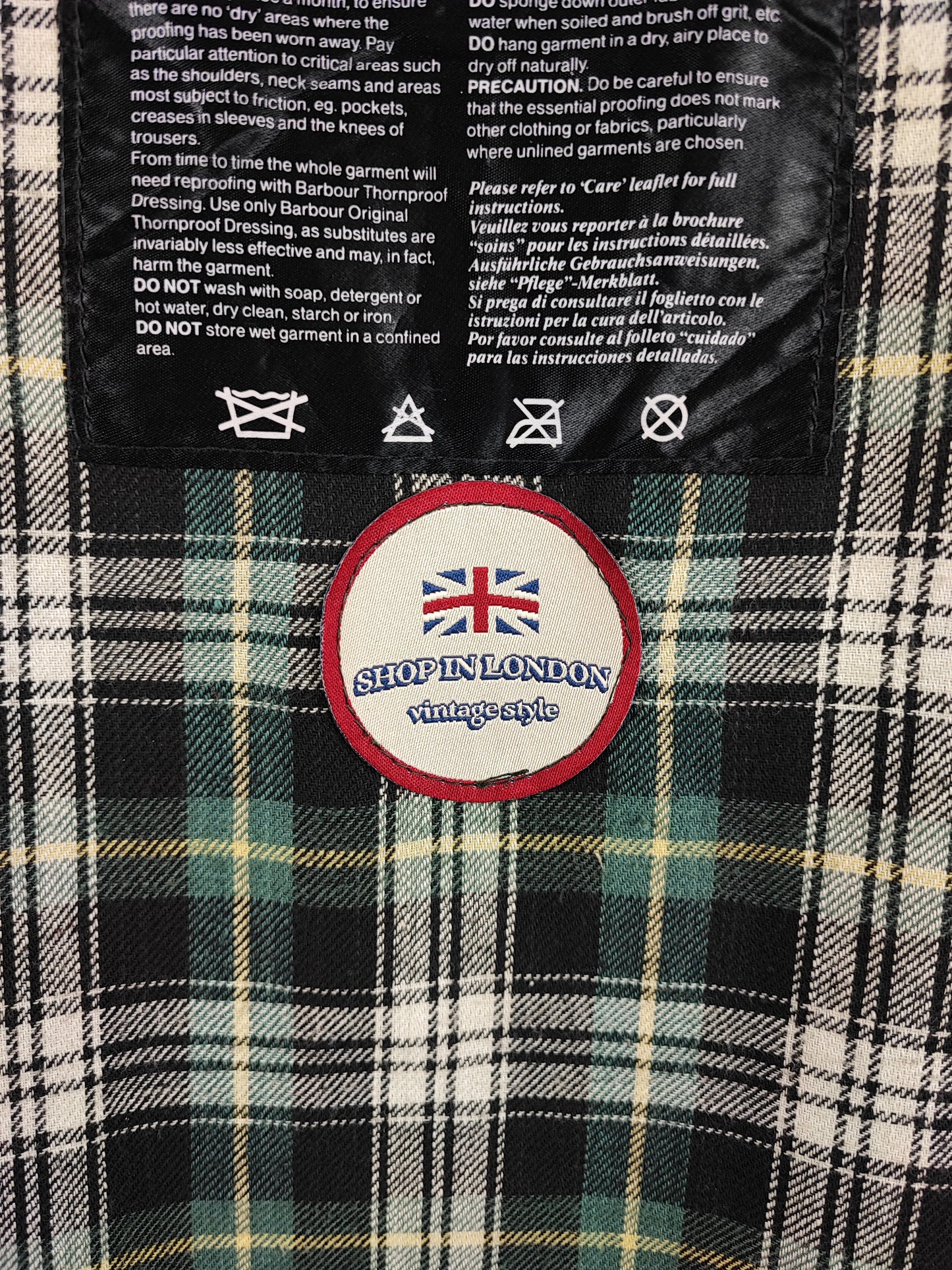 Barbour unisex Border verde cerato custom edition C40/102cm  -  Green Vintage Border Coat Custom edition size C40 Medium