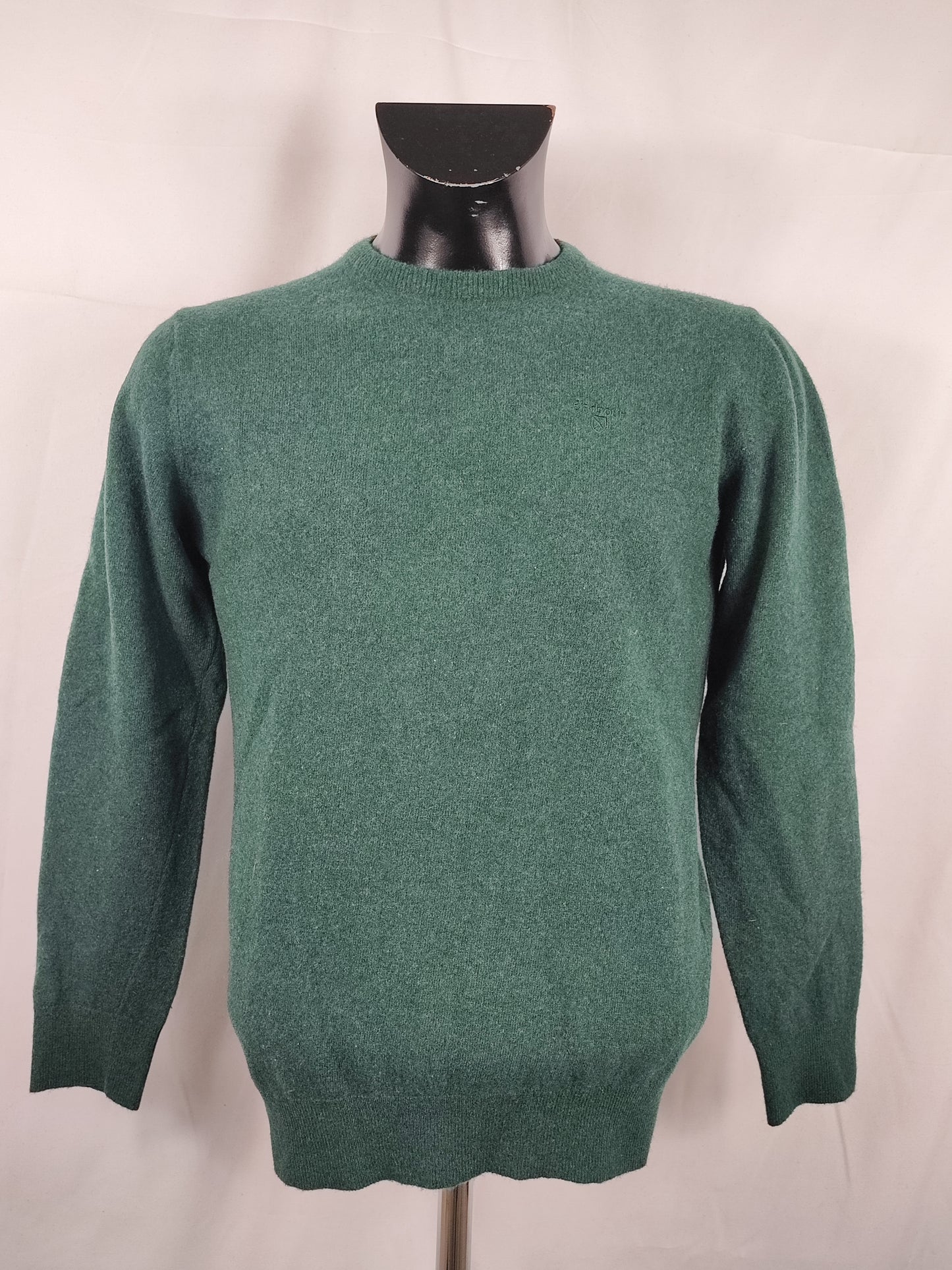 Maglione Barbour da uomo in lana verde Medium-  Man wool Green Jumper size M